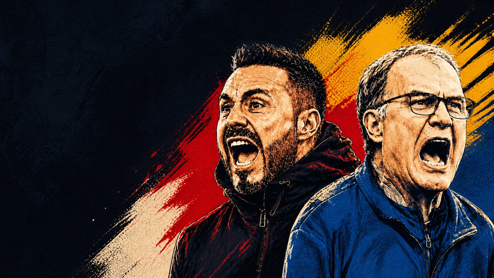 Roberto De Zerbi and Marcelo Bielsa